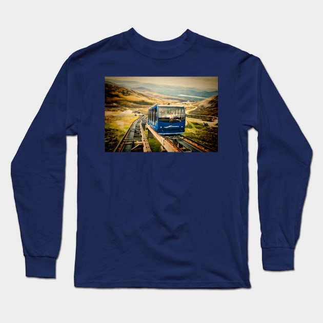 Cairngorm Funicular Railway Scotland Long Sleeve T-Shirt by dianecmcac